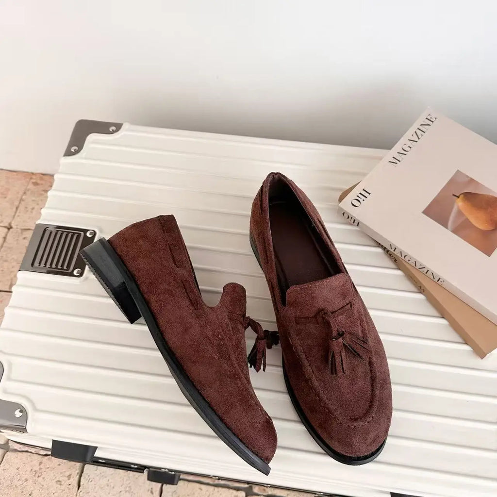 Butterfly Knot Flat Bottom Bean Shoes Women's Spring Autumn