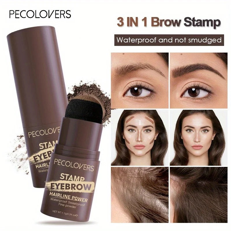 Waterproof Eyebrow Powder Natural Eyebrow Enhancers Stamp Shaping High Color Lasting Eyes Makeup Cosmetic Zpaxo