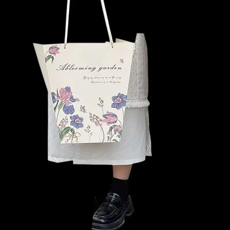 Easy-to-carry Flower Bag Kraft Paper Cake Dessert Box Packaging Zpaxo