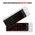 Dust Protection Russian Keyboard Stickers Black Computer Laptop Zpaxo A6