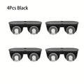 Mini Caster Pulley Storage Box Universal Silent No Scratches Zpaxo black