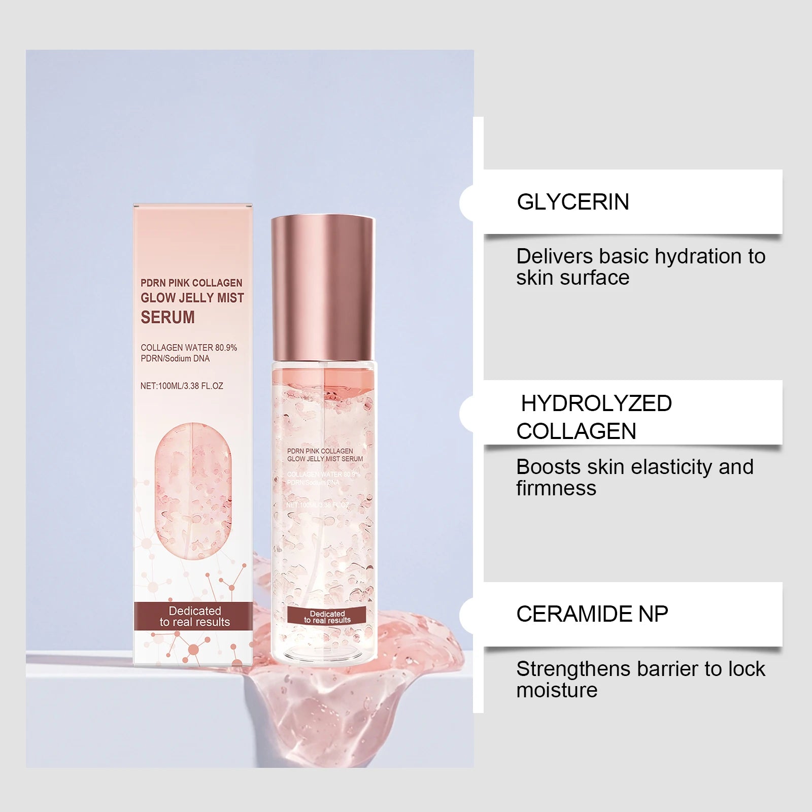 Hoygi Jelly Mist Serum – Brightening & Hydrating Face Spray Face Mist Serum Zpaxo