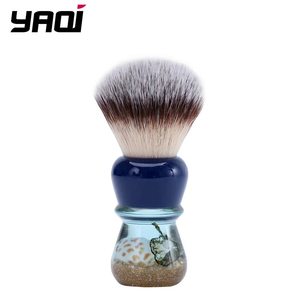 Yaqi 24MM Atlantis Synthetic Hair Shaving Brush For Mens Portable Travel High Quality Face Cleaning Shaving Brush Tool Zpaxo R210301