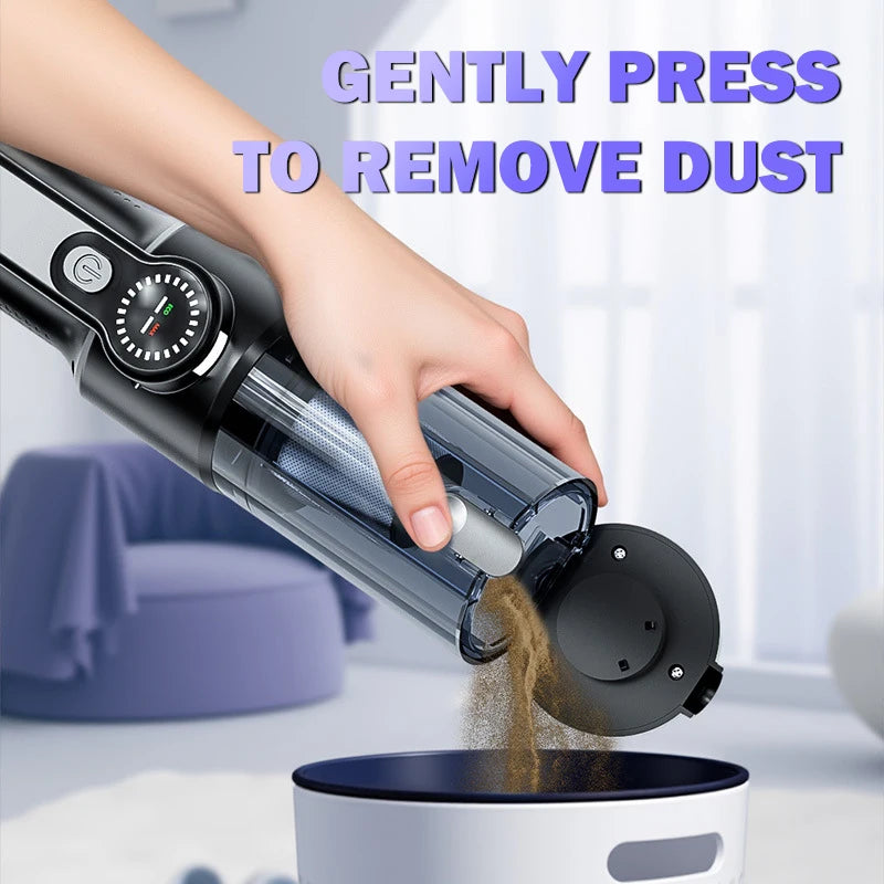 Car Vacuum Cleaner Wireless One-button Dust Dump High-power Portable Zpaxo