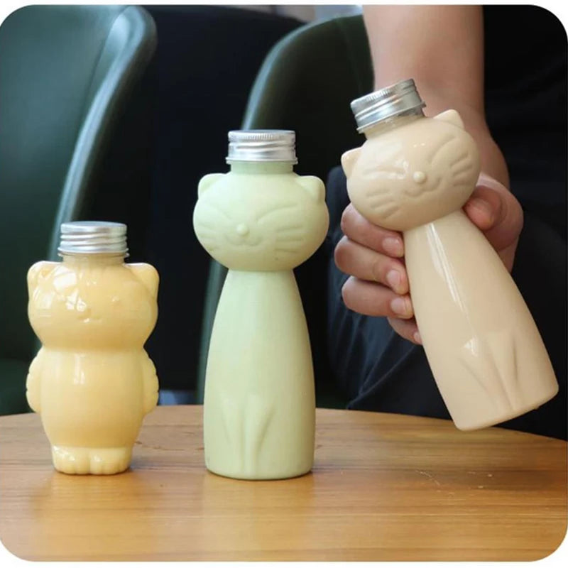 Cat Shaped Water Bottle 12/17oz – Cute BPA-Free Portable Cup