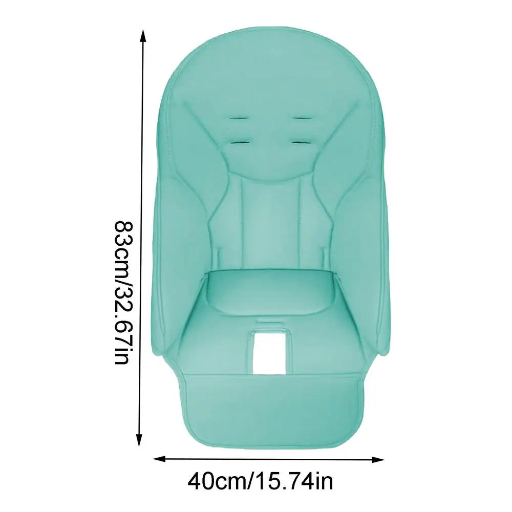 Portable Dining Chair Cover Baby PU Leather Dining Chair Pad for PegPerego Siesta Zero3 Baoneo Kosmic Jane Zpaxo MintGreen CN
