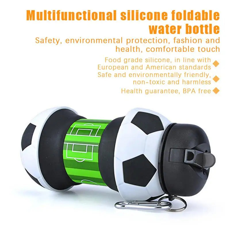 Foldable Leakproof Collapsible Water Bottle for Kids & Sports