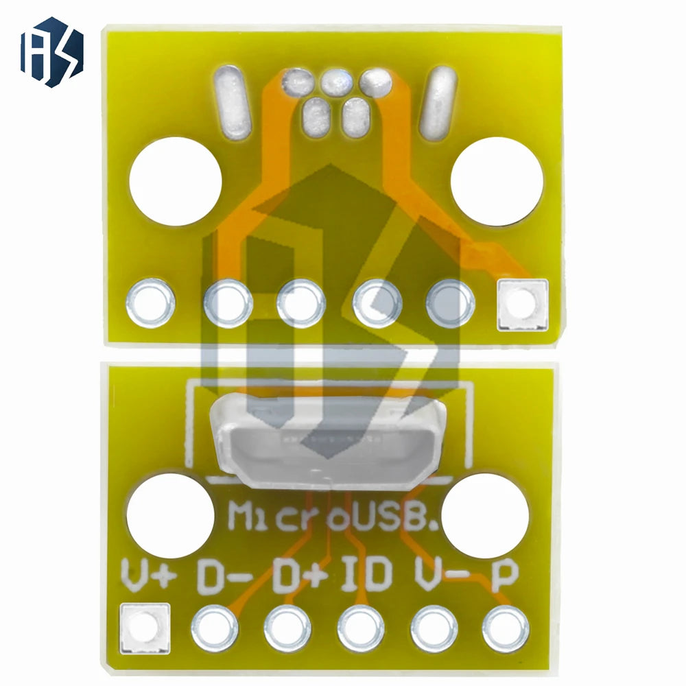 Vertical USB Micro 2 0 Female Head Connector PCB Converter Adapter Zpaxo