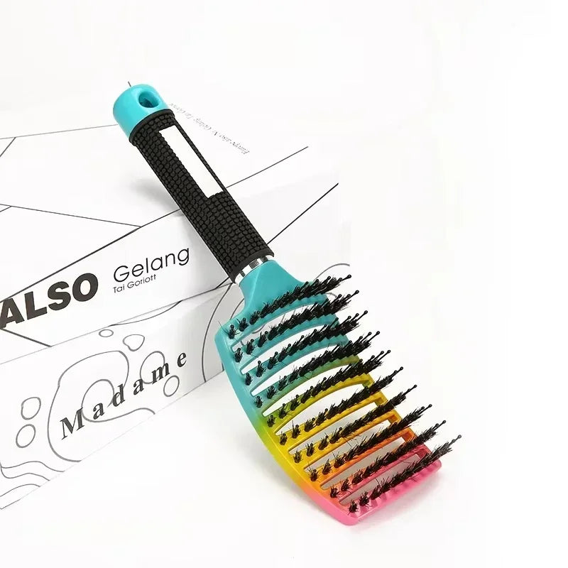 Anti-Static Detangling Hair Brush – Wet & Dry Massage Comb Detangling Hair Brush Zpaxo SZ01-Colorful