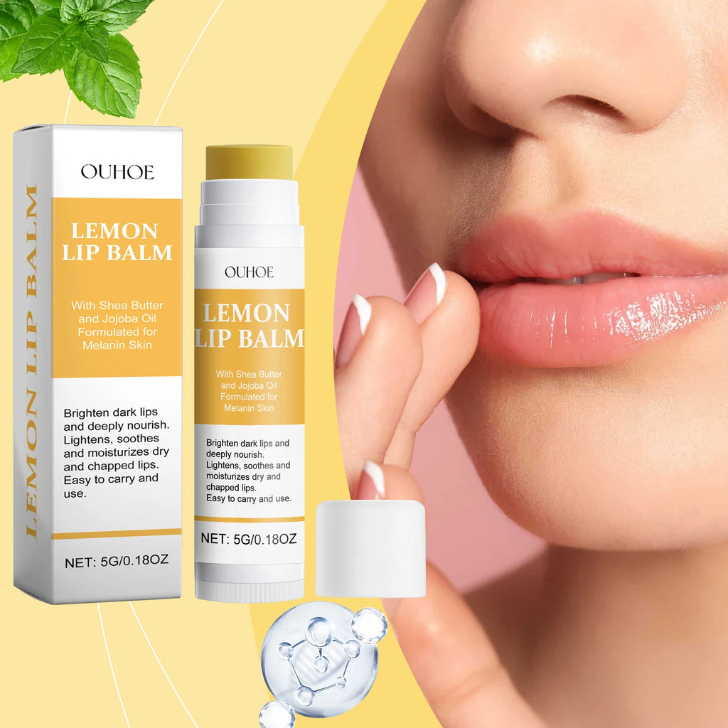 Lemon Ginger Turmeric Lip Balm – Moisturize & Brighten Dark Lips Lip Balm Zpaxo