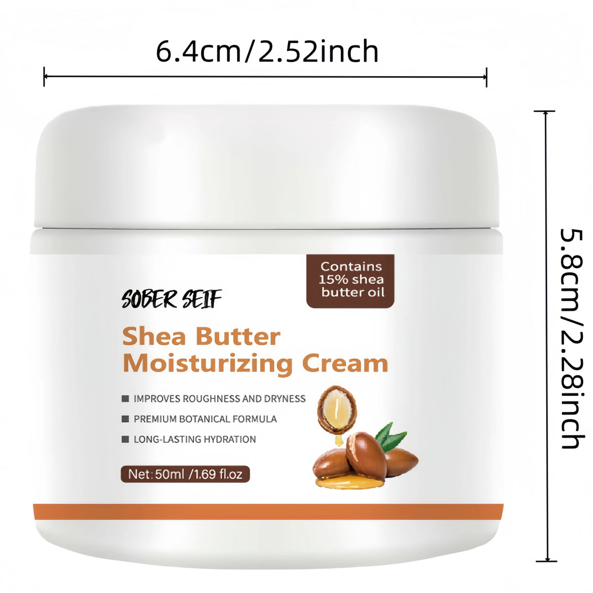Ceramide Hyaluronic Acid Shea Butter Deep Moisturizer 50ml Repair Dry Damaged Skin Anti‑Irritation Daily Facial Care Zpaxo 1pcs