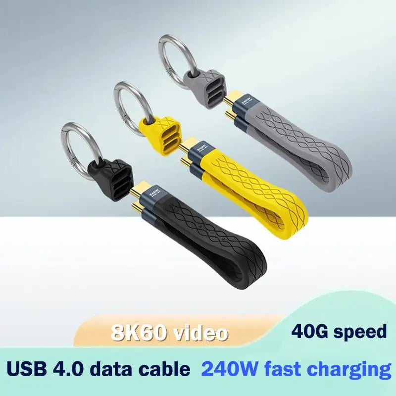 USB4 Cable 240W PD 40Gbps 8K – Thunderbolt 4/3 Type-C