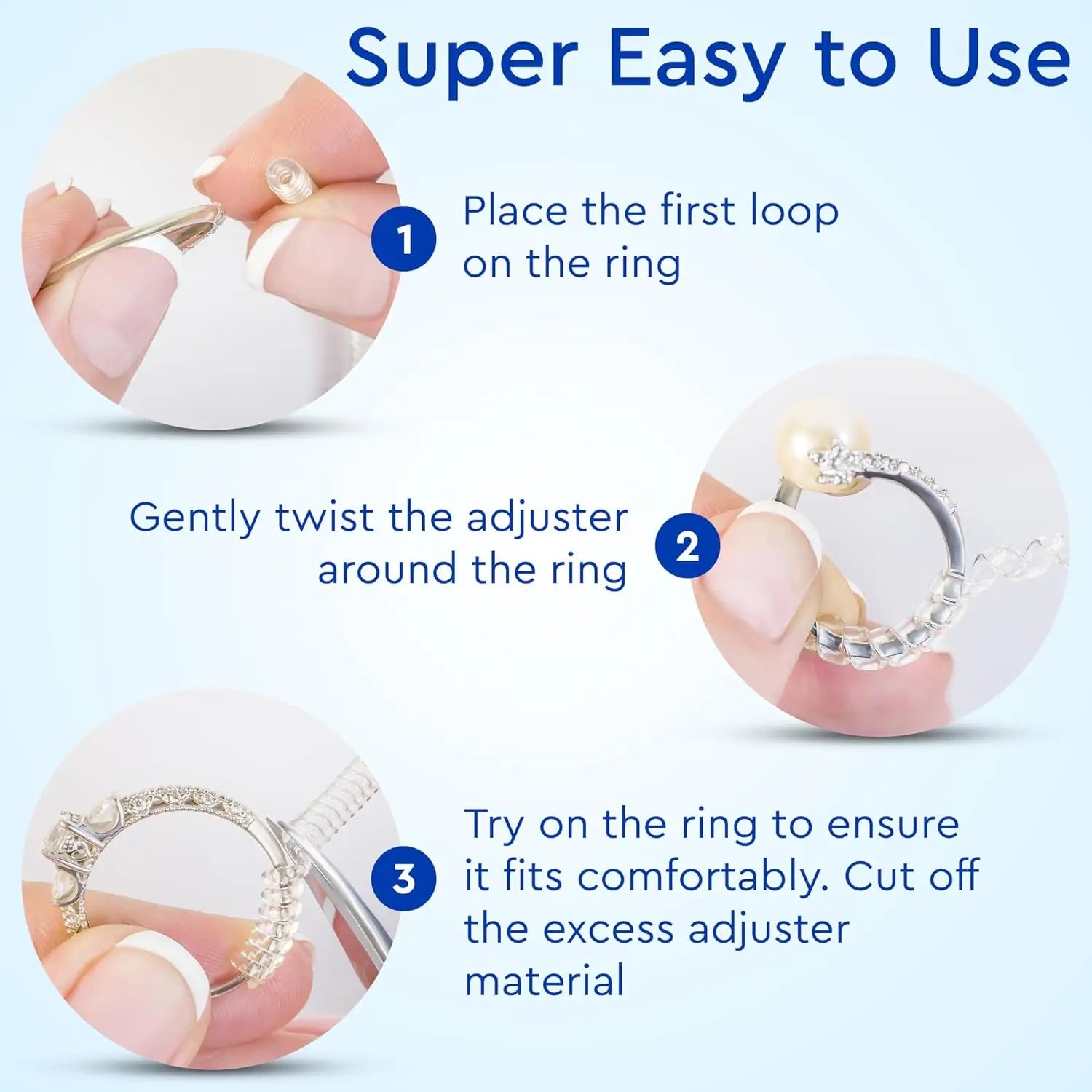 Invisible Ring Sizers – Adjustable Spacers for Loose Rings