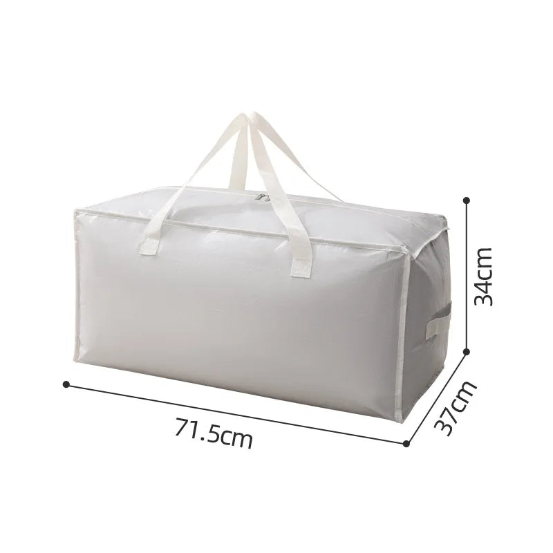 Hot Moving Packing Bags, Dustproof and Moisture-proof Quilt Bags, Large Clothes Storage Bags, Large-capacity Quilt Storage Bag Zpaxo Gray