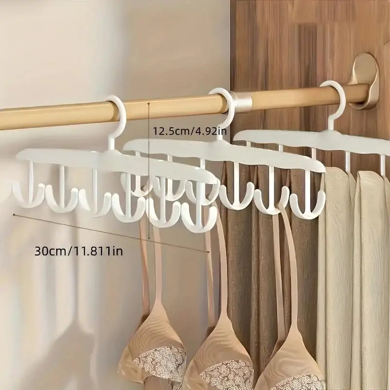 12-Hook Rotating Hanger – Space-Saving Closet Organizer for Ties, Belts, Underwear, Skirts | Portable Home & Dorm Storage Zpaxo