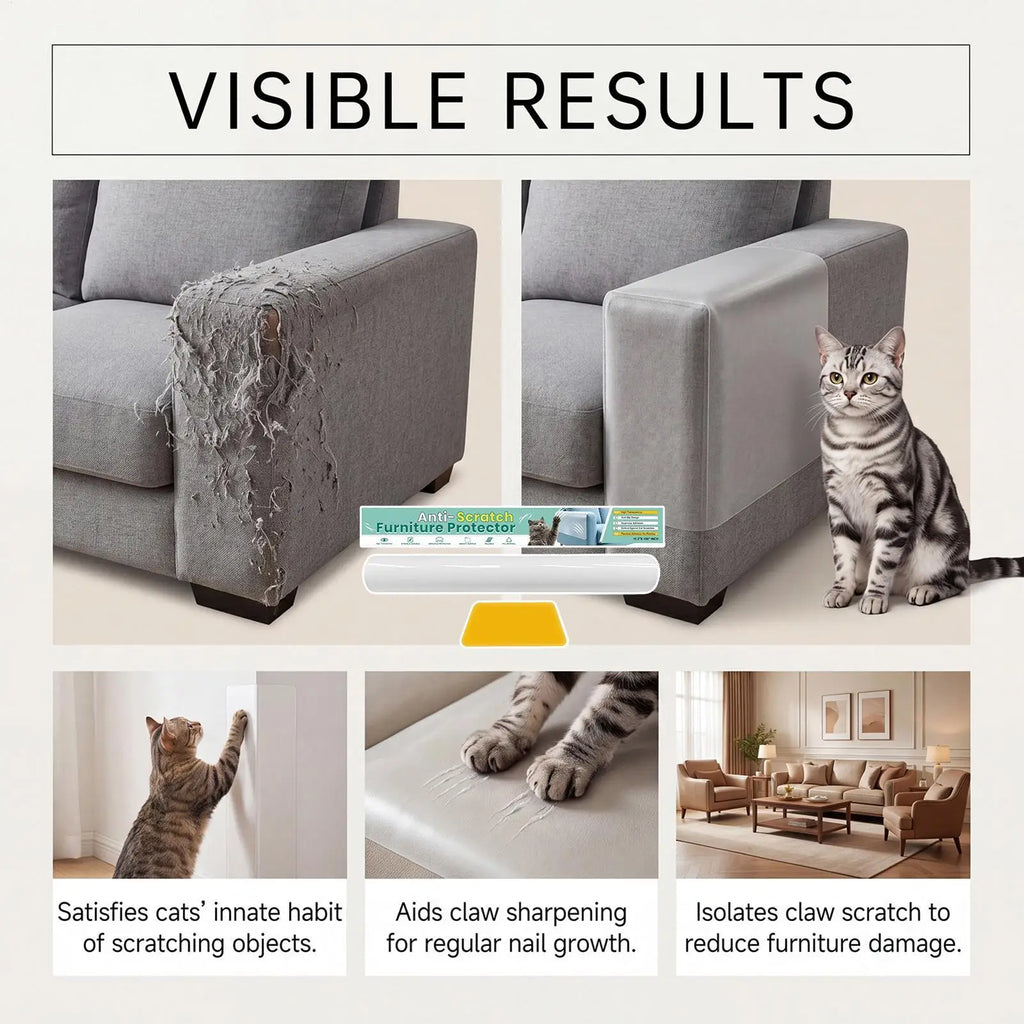 Cat Scratch Tape Adhesive Transparent Guard Anti Furniture Protector