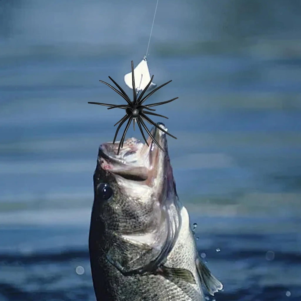 Fishing Lures Realistic Beginner Friendly Soft Floating Simulation Sea Urchin Bait for Fresh Water Saltwater Lake River Sea Zpaxo