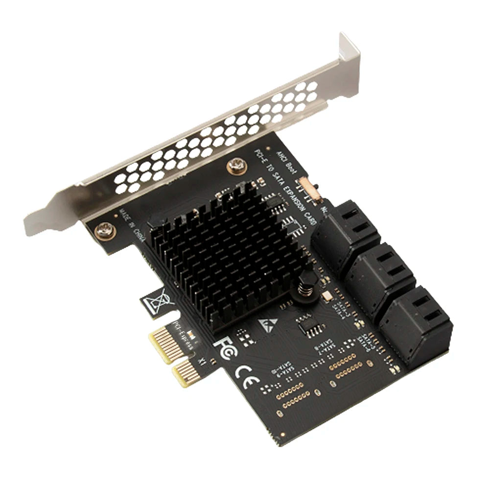 PCI-E 1X SATA3 0 6 Port Expansion Card 6Gbps Mini Express Windows