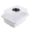 12 Holes Seed Starting Tray Humidity Dome Starter Stackable Mini