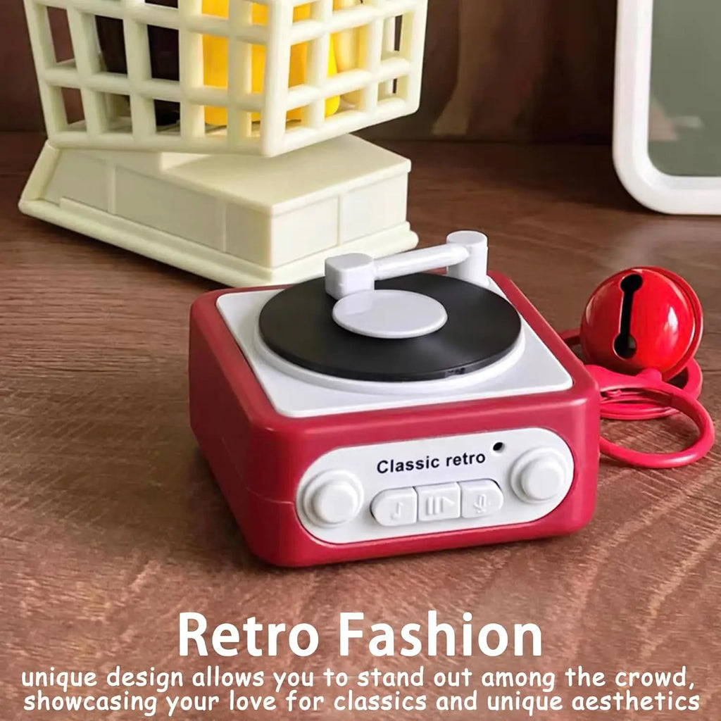 2025 Retro Record Player Keychain Mini Phonograph Can Toy Bag Pendant