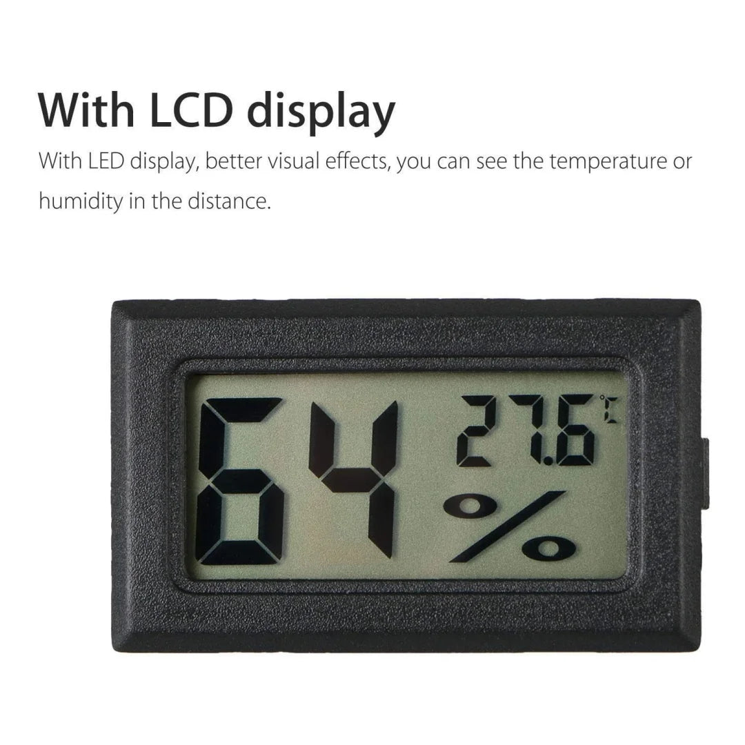 LCD Digital Thermometer Hygrometer Probe Fridge Freezer Thermograph