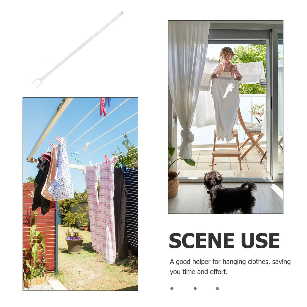 Sturdy Clothes Reach Stick Carbon Plastic Construction Smooth Hard