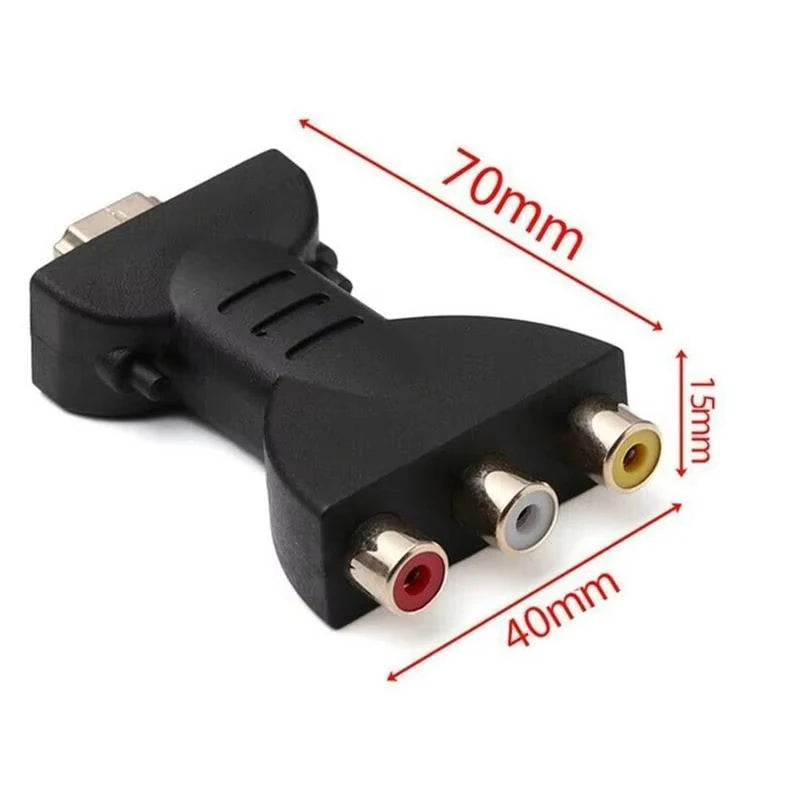 HD 1080P RCA AV To HDMI-compatible Composite Adapter Converter HDTV Male to 3RCA Video Audio Connector AV Adapter For HD TV BOX Zpaxo