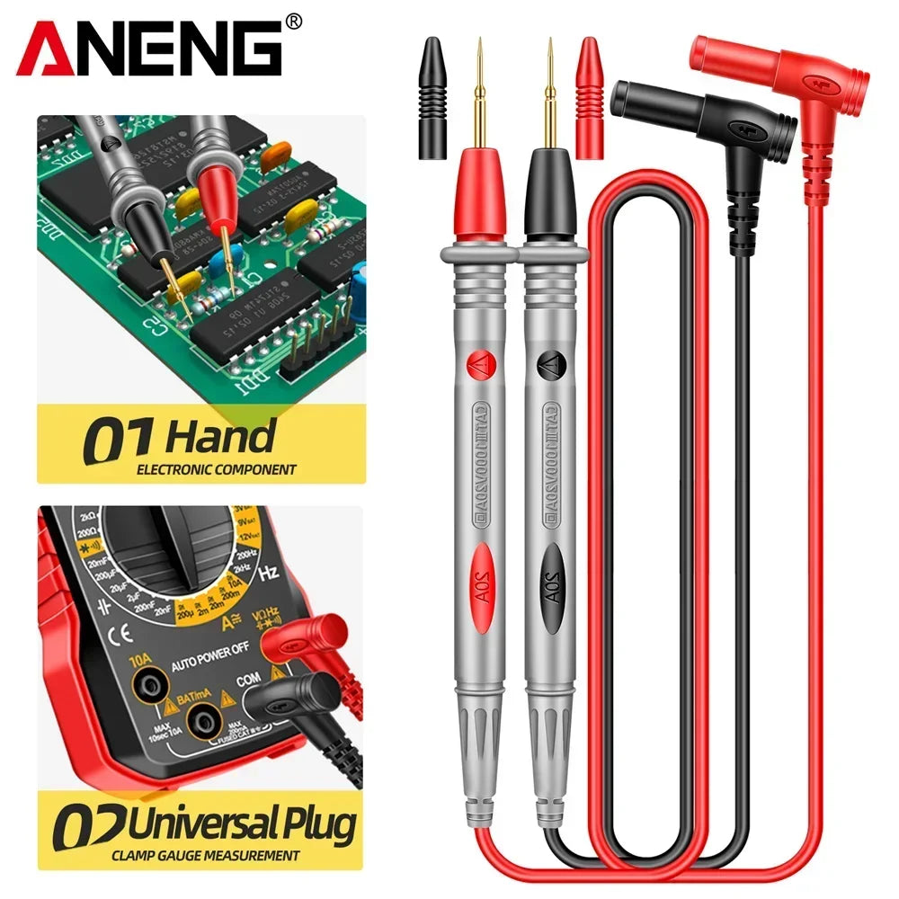ANENG PT1031 Digital Multimeter Probe Test Leads 20A 1000V Pin Needle