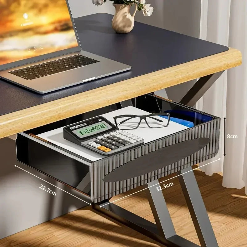 Invisible Storage Table Shelf Box Pull Out Hanging Under Desk Drawer