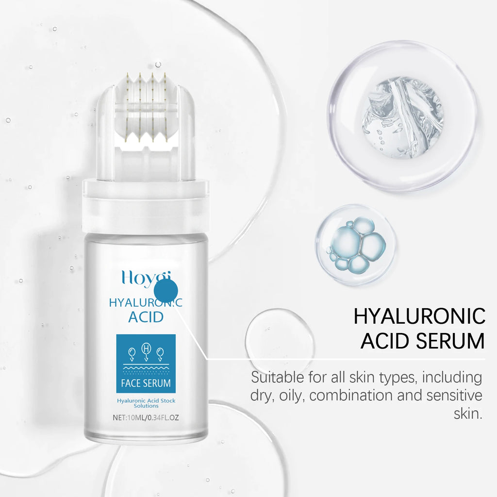 Hoygi 0.25mm Hyaluronic Acid Microneedle Roller Serum Kit Microneedle Roller Serum Zpaxo