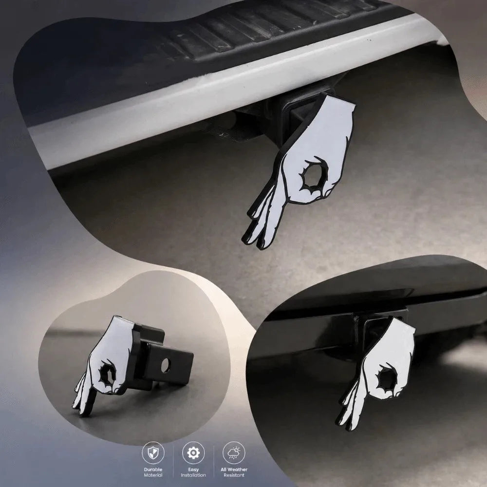 Circle Hand Pattern Trailer Rear Cover Lightweight Material Durable Zpaxo
