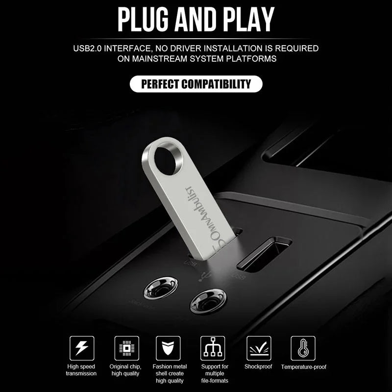 Somnambulist Pen Drive 32GB 64GB 128GB Speed USB2 0 Mobile Mini 16GB Zpaxo