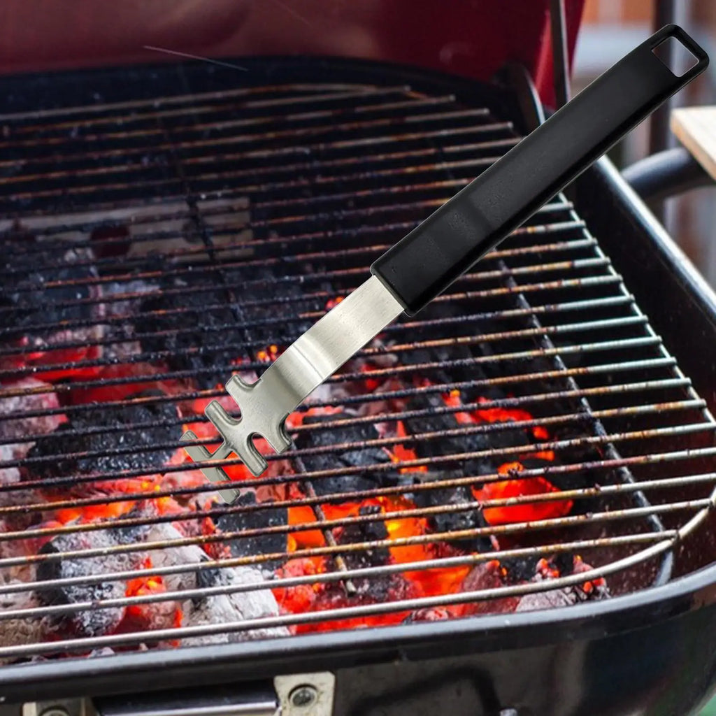Stainless Steel Grill Grate Lifter – Anti-Scald BBQ Tool Grill Grate Lifter Zpaxo
