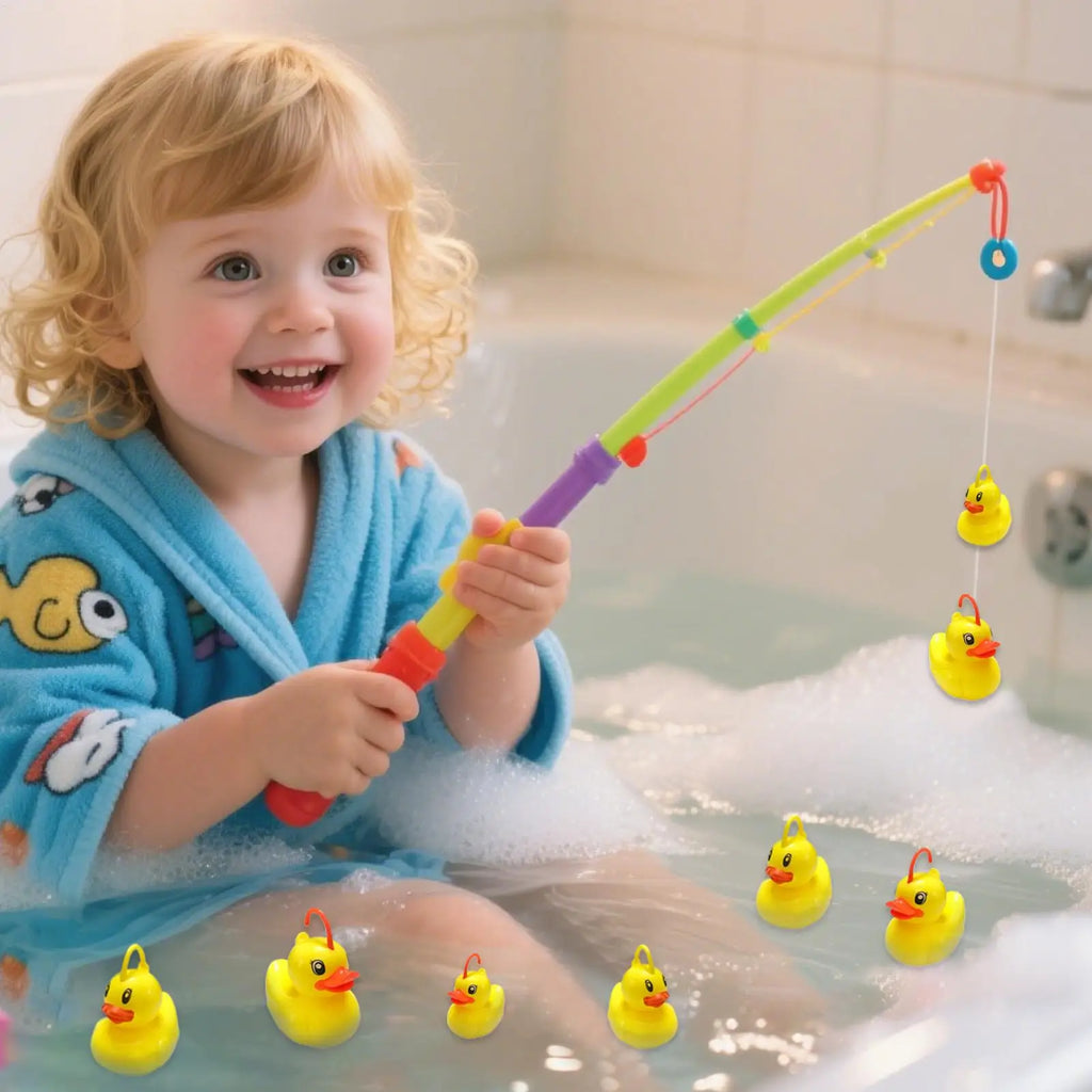 Duck Fishing Game Fishing Toy Interactive Duck Catching for Backyard Pool Bath Pond Lake Beach Outdoor Fun Play Activity Zpaxo Default Title