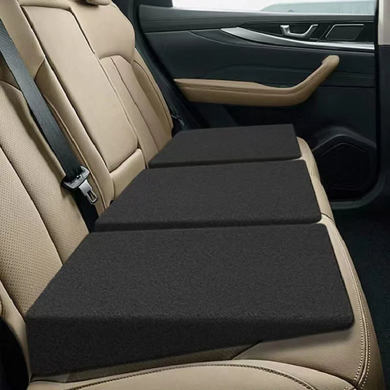 Car Rear Seat Wedge Support Pad Leveling Memory Foam Fatigue Relief