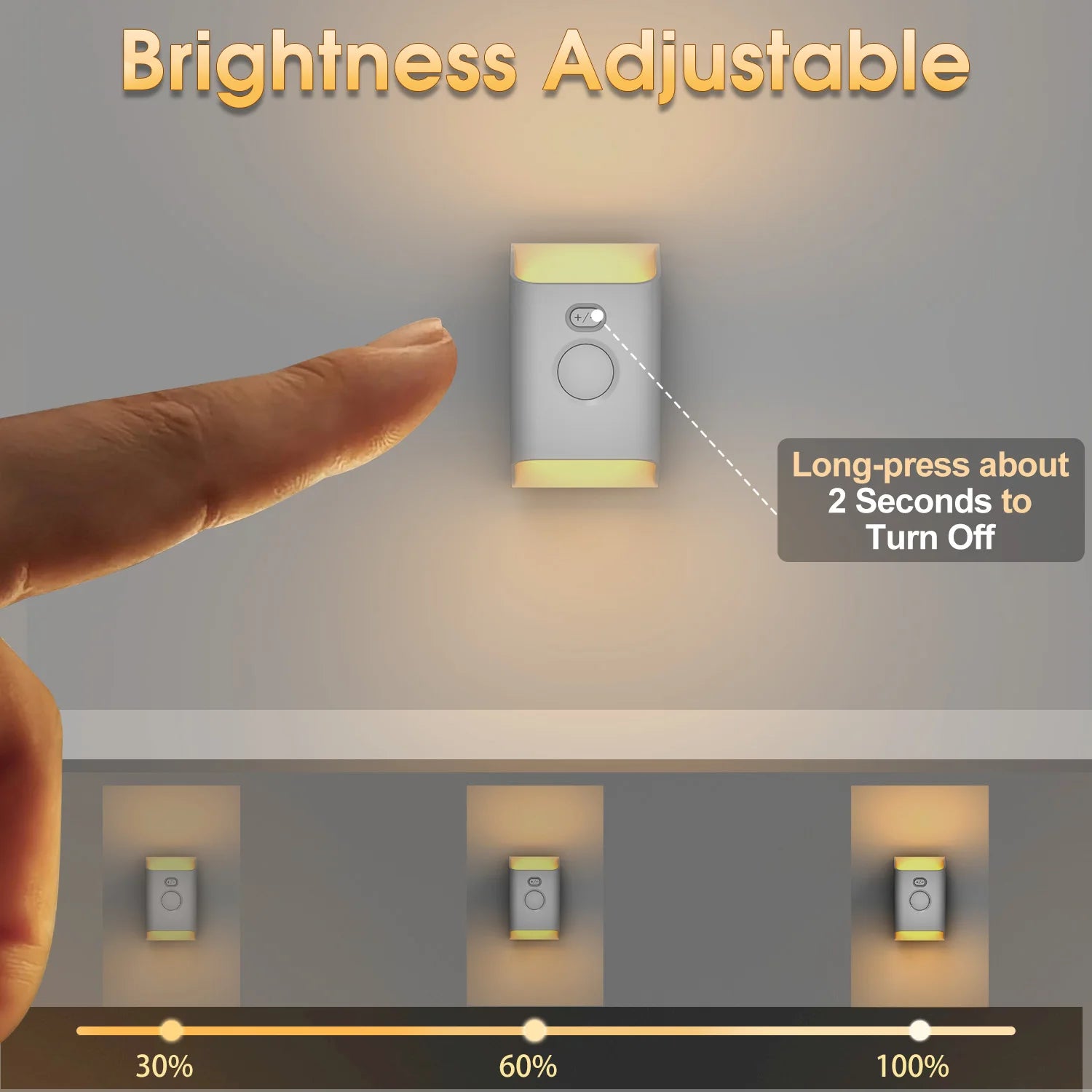 LED USB Rechargeable Wall Lamp Up Down Light PIR Motion Sensor Step Light Indoor Night Lamp for House Decor Exterior Patio Porch Zpaxo
