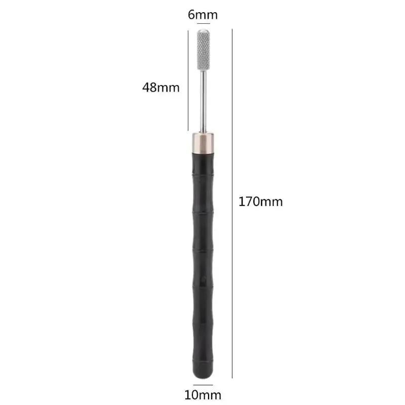 Brass Head DIY Leather Edge Treatment Roller Pen Sandalwood Oil