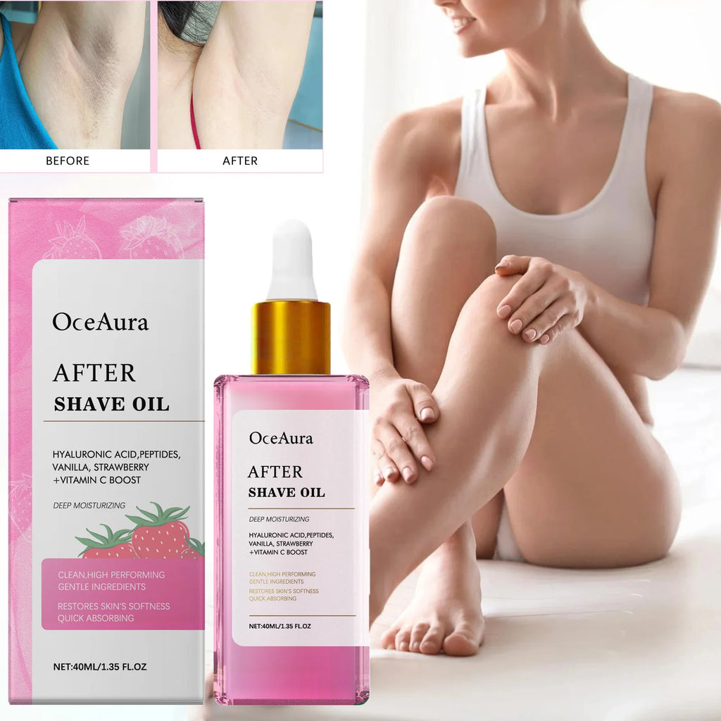 OceAura Strawberry After Shave Oil – Soothing & Moisturizing After Shave Oil Zpaxo