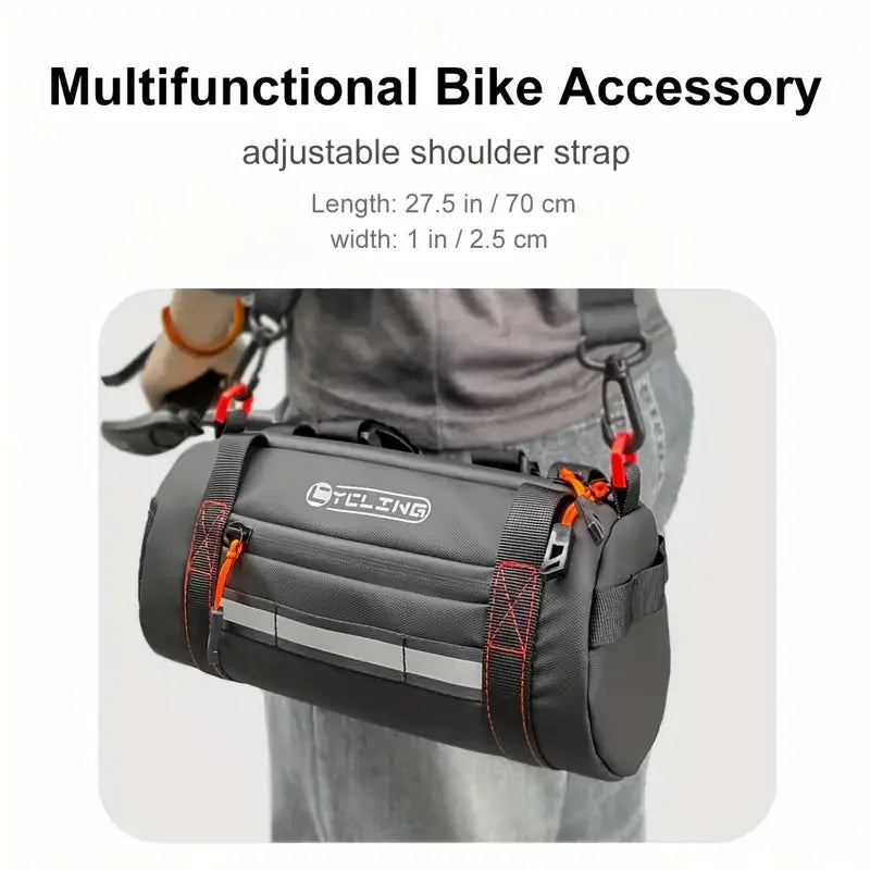Bike Multi-functional Front Bag Reflective safety Durable high-capacity Handlebar bag Commuting MTB Outdoor Riding Accessories Zpaxo