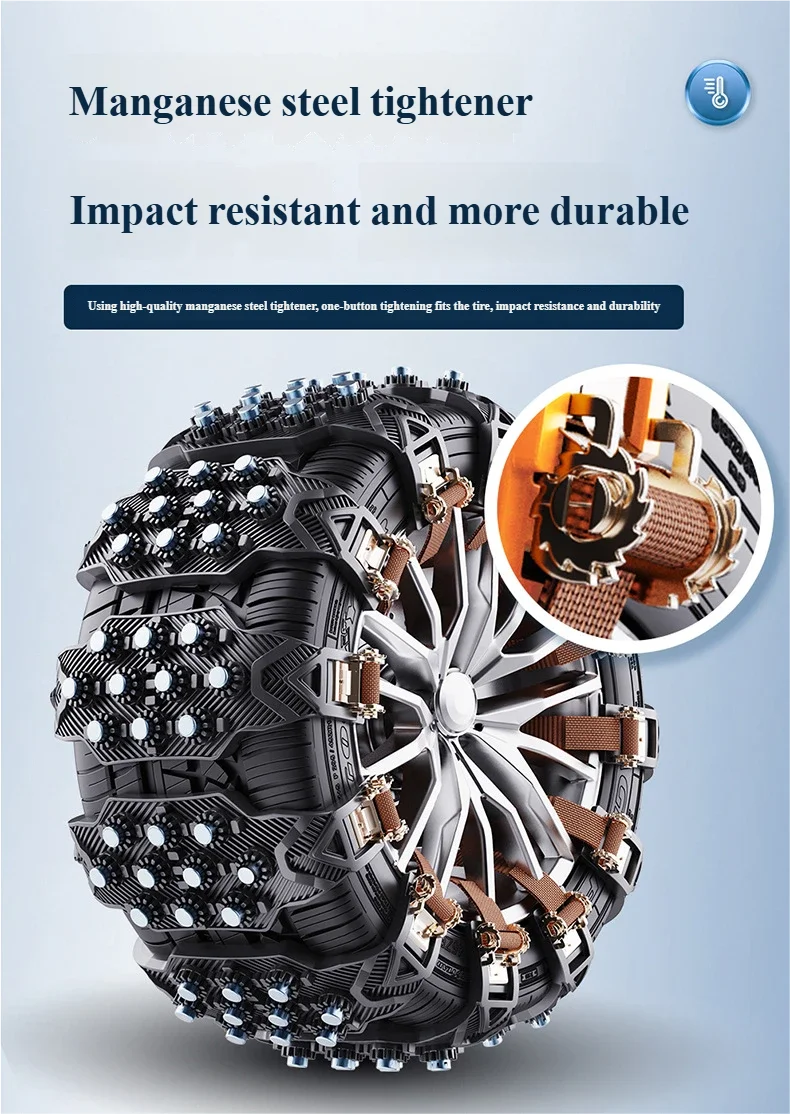 TPU Anti-Slip Snow Tire Chains – Universal Wide & Thick Design