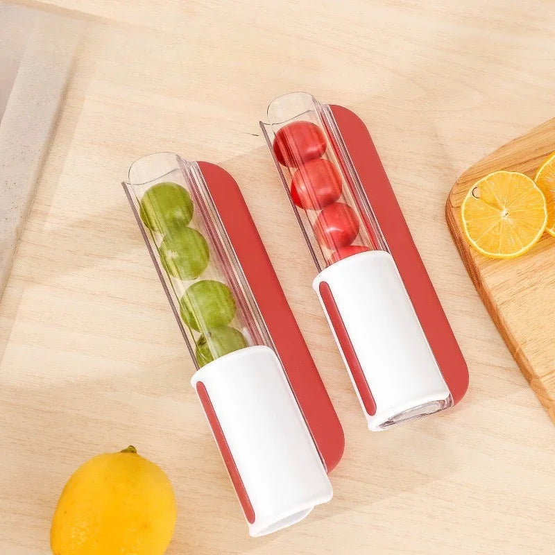 Grape & Tomato Slicer – Stainless Blade Fruit Cutter Tool Fruit Slicer Zpaxo