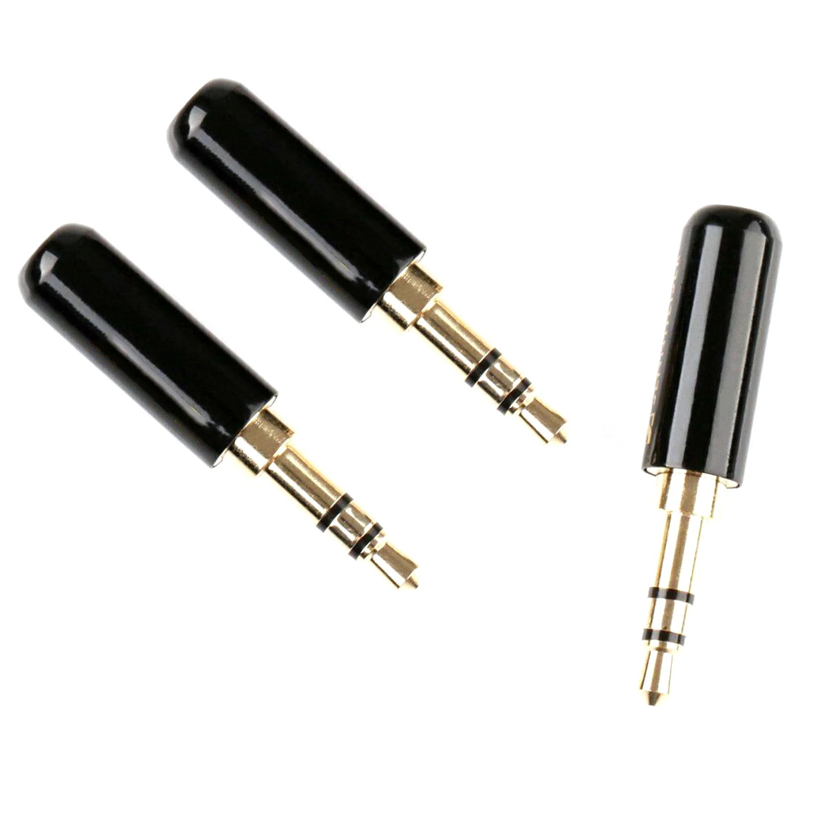 Gold Plated Copper Male Stereo Mini Jack Plug Soldering Headphone