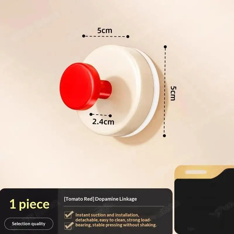 MCute Colorful Strong Suction Cup Hook No Punching Bathroom Kitchen