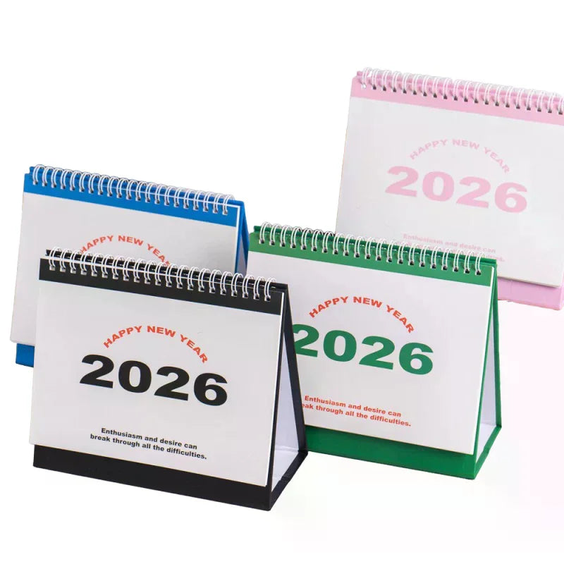 2026 Calendar Simple Book Monthly Daily Planner Scheduler Time Management Home Office Desktop Decoration Standing Calendar Zpaxo