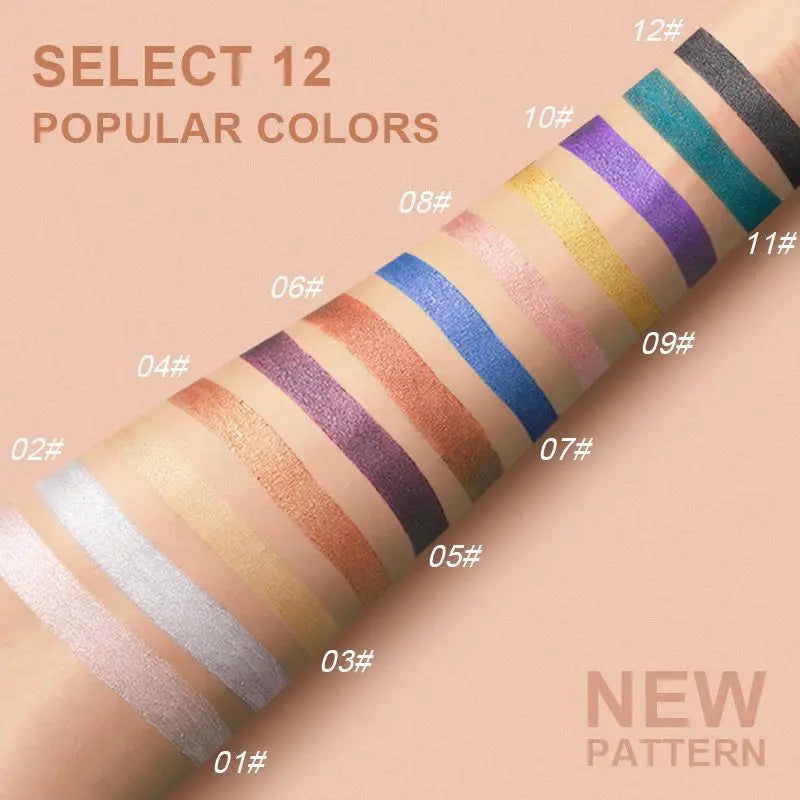 Eyeshadow Pen, Eyeliner Pen, Eyeshadow Stick, Eyeshadow Pen for Lower Eyelid, Pearlescent Eyeshadow Pen with Sharpener, Foaming Pen, Single-Color Eyeshadow Pen, Pearlescent Lower Eyelid Eyeshadow, Highlighter, Smudge-Proof Zpaxo