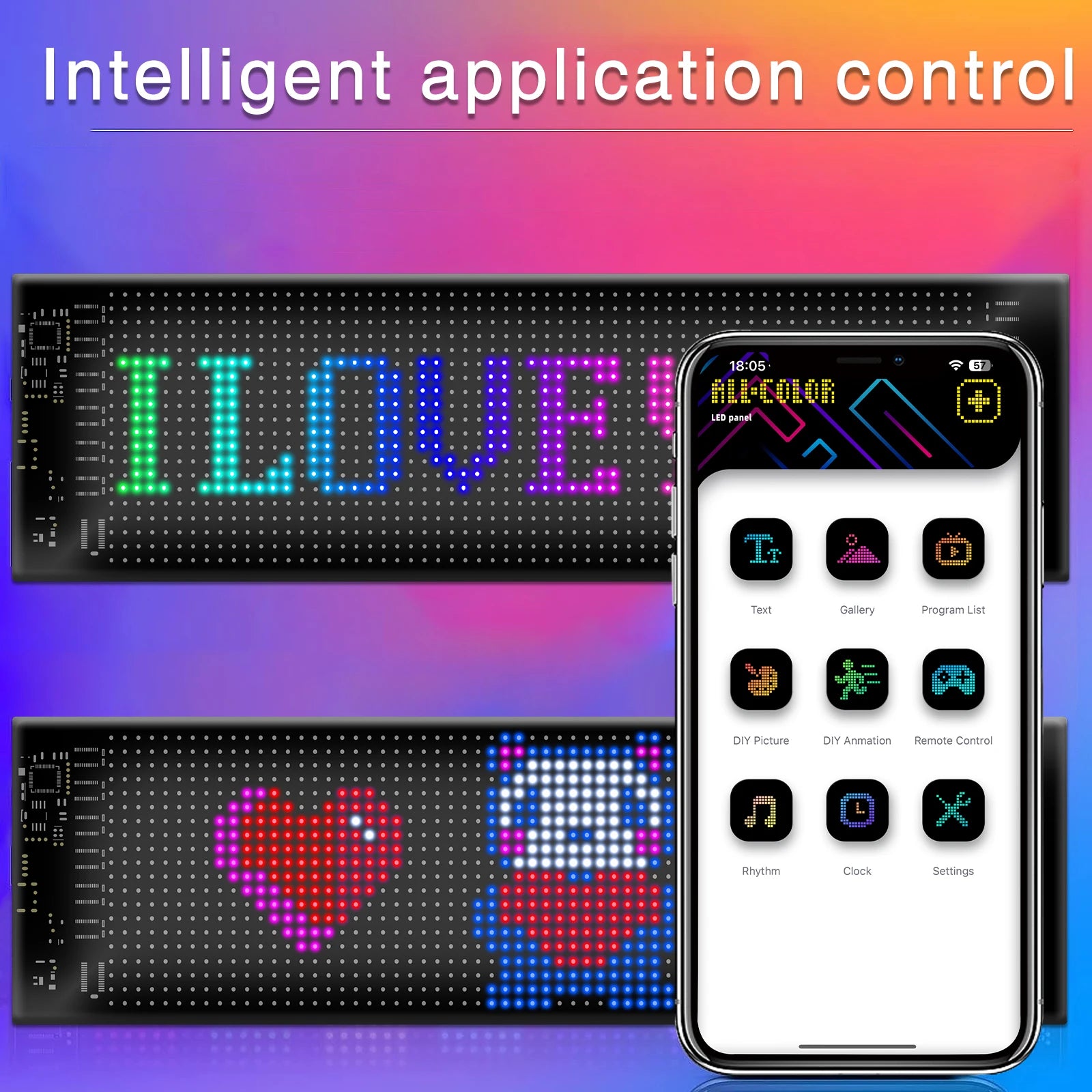 LED Devil Eye Car Lights Dynamic Flexible Programmable Custom Bluetooth Control LED Eyes Display Light For Car Decor Zpaxo