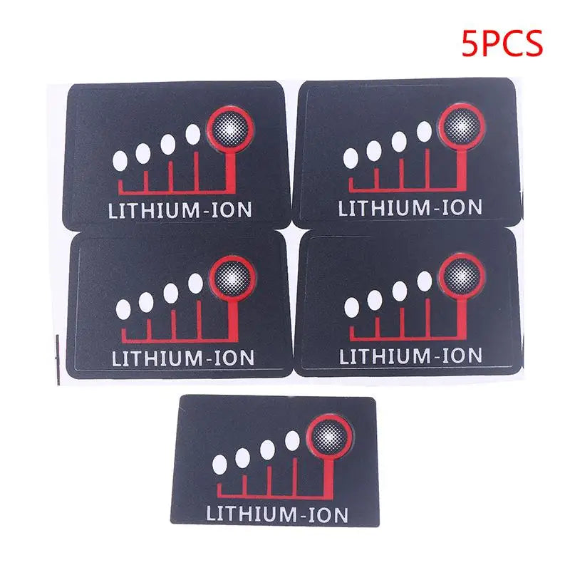 Black For M18 Lithium Battery LED Power Display Stickers LED Key Label For 18V 48-11-1815 Li-ion Battery Pack Zpaxo A1