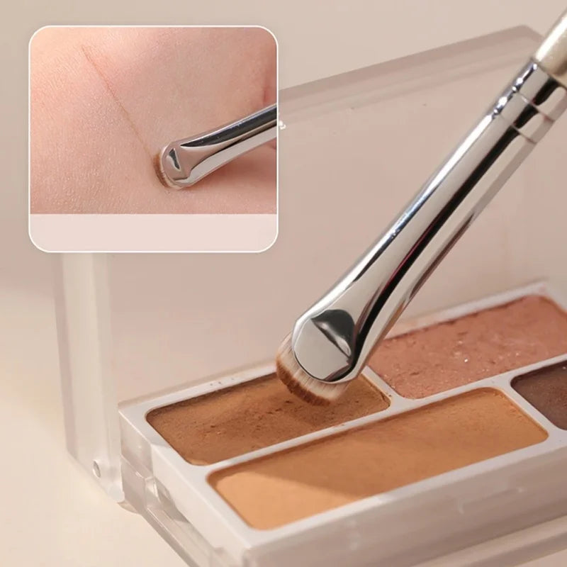 2-Pack Curved Eyeliner & Eyeshadow Brushes – Precision Smudge Eye Makeup Brushes Zpaxo