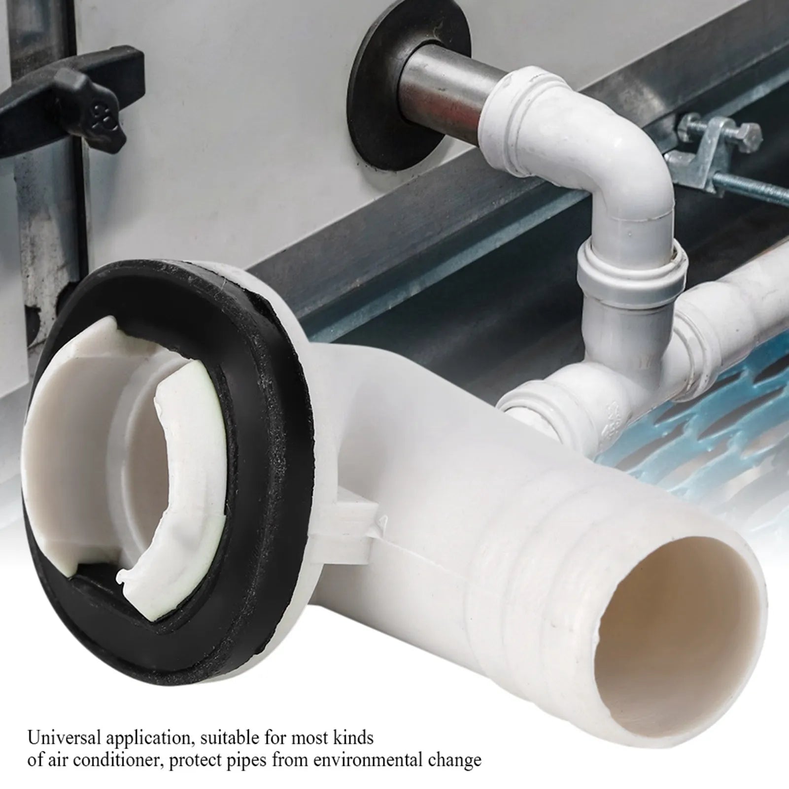 Air Conditioner Drain Outfall Right Angel Outlet Connector Pipe