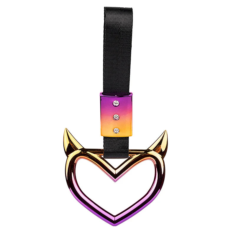 CMColorful Car Tow Strap Ring Heart Train Bus Handle Hand Styling Zpaxo A1